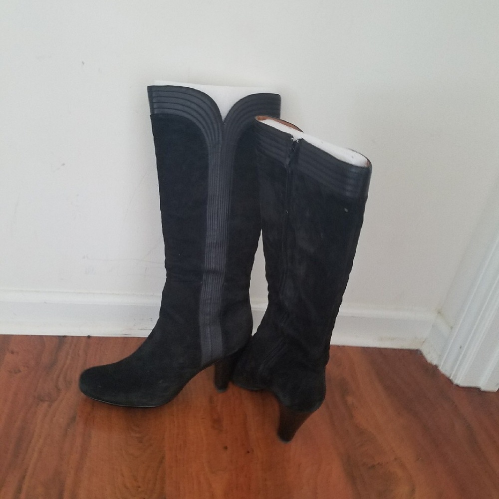 Black Suade Boots